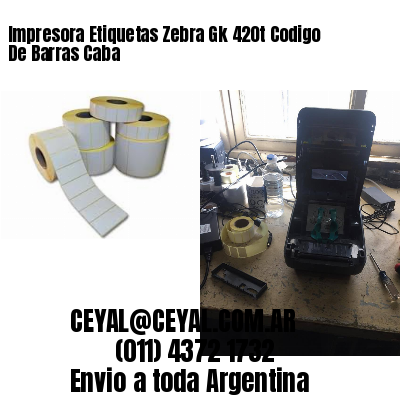 Impresora Etiquetas Zebra Gk 420t Codigo De Barras Caba