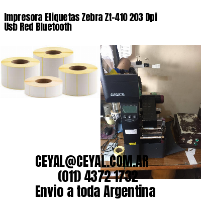 Impresora Etiquetas Zebra Zt-410 203 Dpi Usb Red Bluetooth