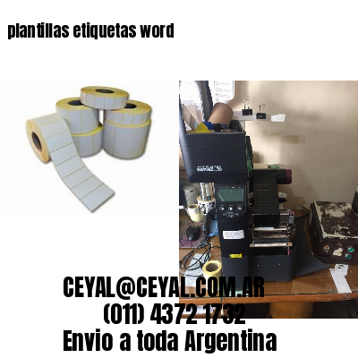 plantillas etiquetas word