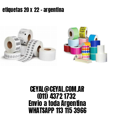 etiquetas 20 x 22 – argentina