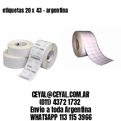 etiquetas 20 x 43 – argentina