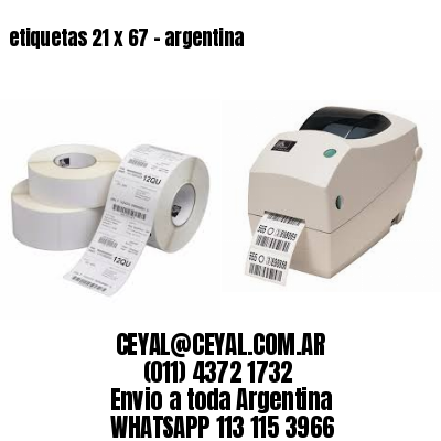 etiquetas 21 x 67 – argentina