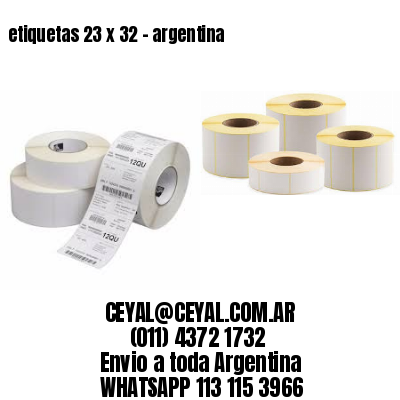 etiquetas 23 x 32 – argentina