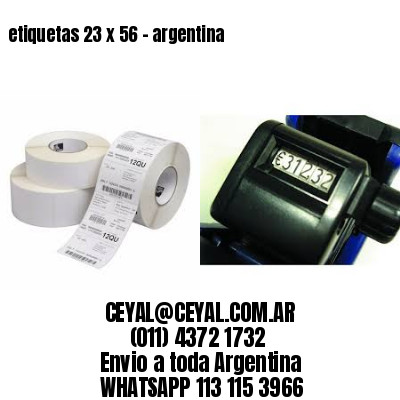 etiquetas 23 x 56 – argentina