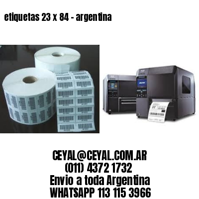 etiquetas 23 x 84 – argentina