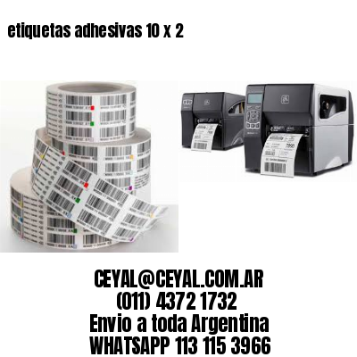 etiquetas adhesivas 10 x 2