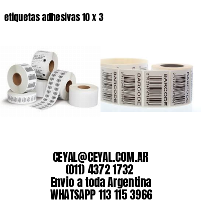 etiquetas adhesivas 10 x 3