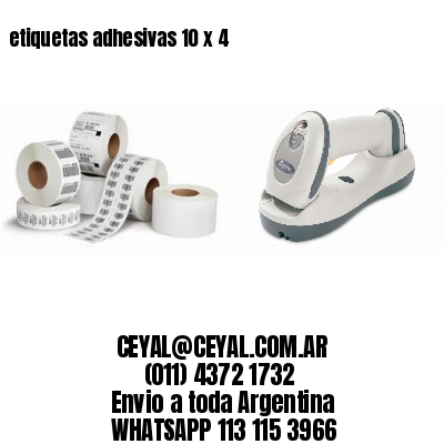 etiquetas adhesivas 10 x 4