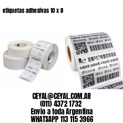 etiquetas adhesivas 10 x 8