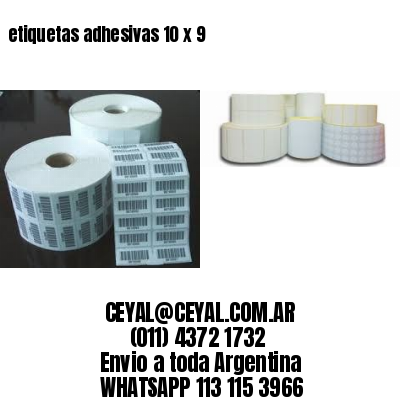 etiquetas adhesivas 10 x 9