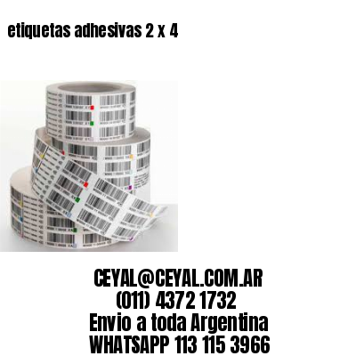 etiquetas adhesivas 2 x 4