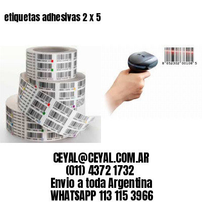 etiquetas adhesivas 2 x 5