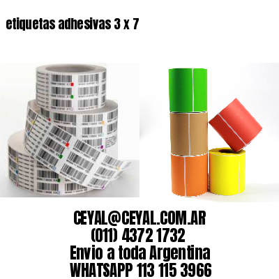 etiquetas adhesivas 3 x 7