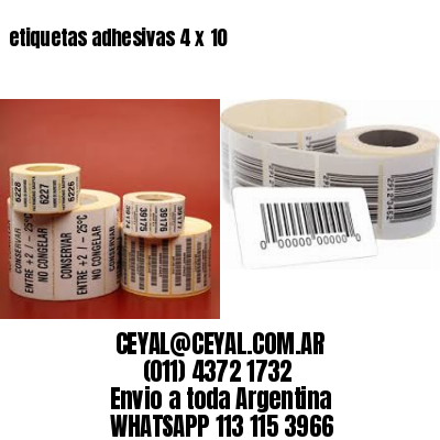 etiquetas adhesivas 4 x 10