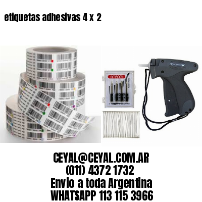 etiquetas adhesivas 4 x 2