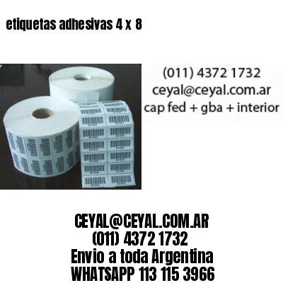 etiquetas adhesivas 4 x 8