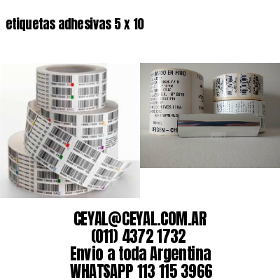 etiquetas adhesivas 5 x 10