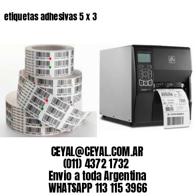 etiquetas adhesivas 5 x 3