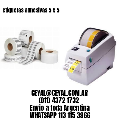 etiquetas adhesivas 5 x 5