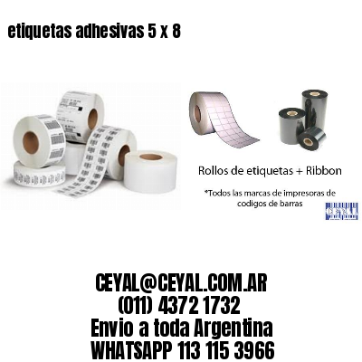 etiquetas adhesivas 5 x 8