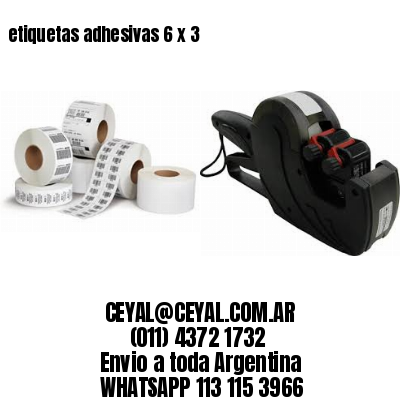 etiquetas adhesivas 6 x 3