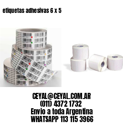 etiquetas adhesivas 6 x 5