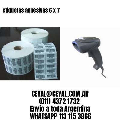 etiquetas adhesivas 6 x 7