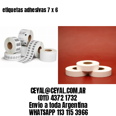 etiquetas adhesivas 7 x 6