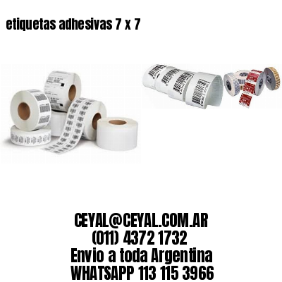 etiquetas adhesivas 7 x 7