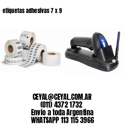 etiquetas adhesivas 7 x 9