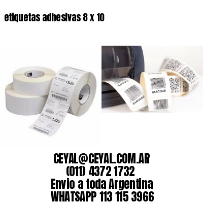 etiquetas adhesivas 8 x 10