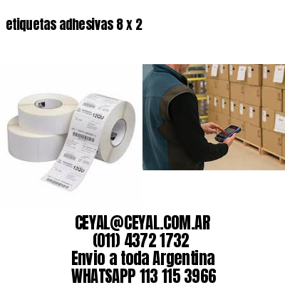 etiquetas adhesivas 8 x 2