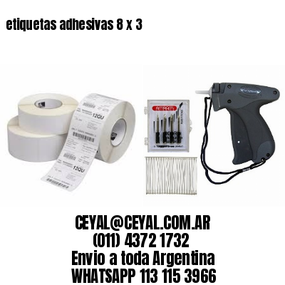 etiquetas adhesivas 8 x 3