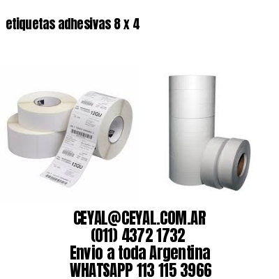 etiquetas adhesivas 8 x 4