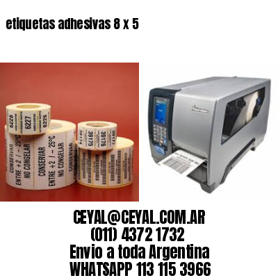 etiquetas adhesivas 8 x 5