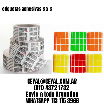 etiquetas adhesivas 8 x 6