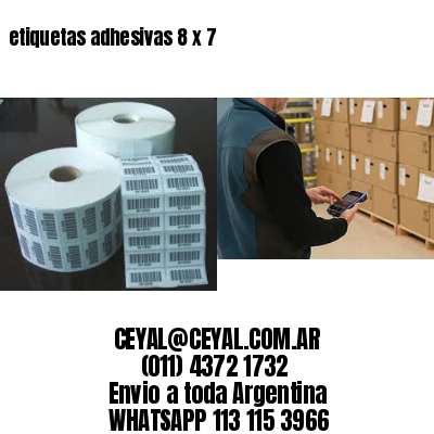 etiquetas adhesivas 8 x 7