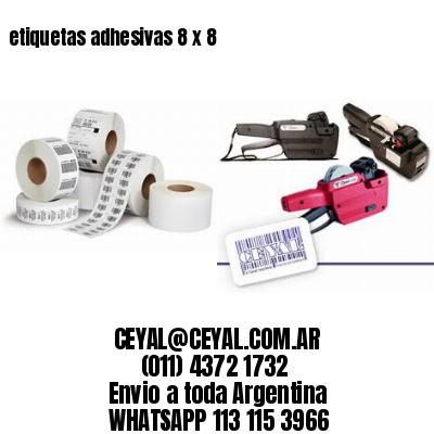 etiquetas adhesivas 8 x 8