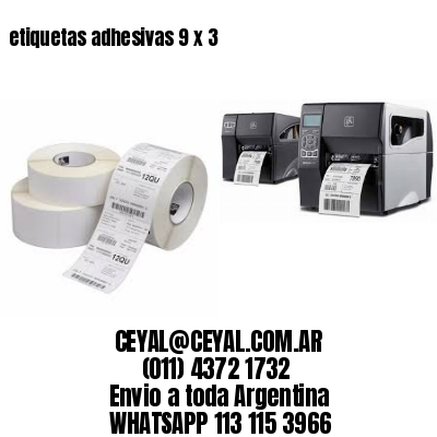 etiquetas adhesivas 9 x 3