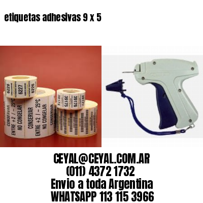 etiquetas adhesivas 9 x 5