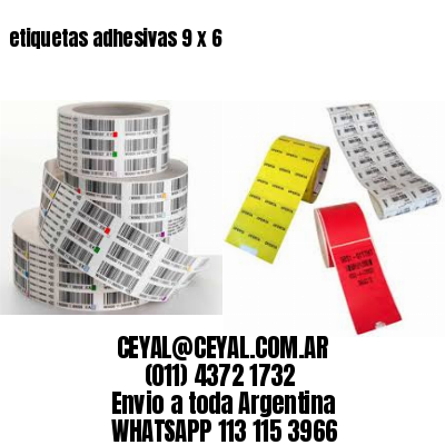 etiquetas adhesivas 9 x 6