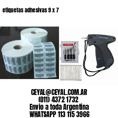 etiquetas adhesivas 9 x 7