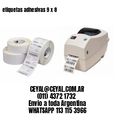 etiquetas adhesivas 9 x 8