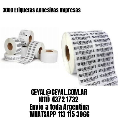 3000 Etiquetas Adhesivas Impresas