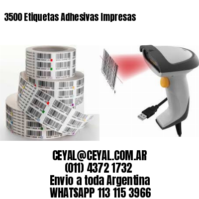 3500 Etiquetas Adhesivas Impresas