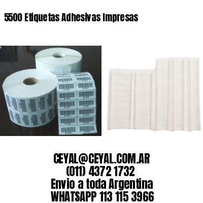 5500 Etiquetas Adhesivas Impresas