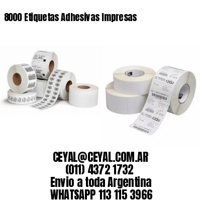 8000 Etiquetas Adhesivas Impresas