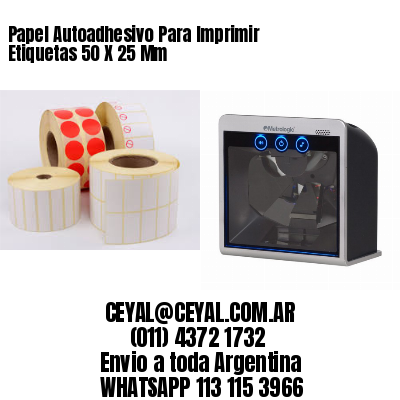 Papel Autoadhesivo Para Imprimir Etiquetas 50 X 25 Mm 
