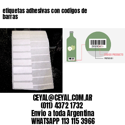 etiquetas adhesivas con codigos de barras