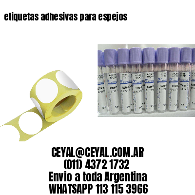 etiquetas adhesivas para espejos